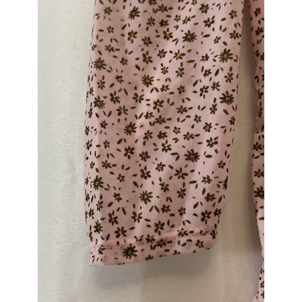 Free People Women’s Lavender Combo Color 3/4 Sleeve Gathered Tee Sample New XS - Picture 10 of 10